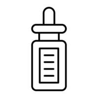A modern design icon of bottle vector