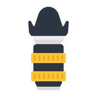 Trendy vector design of camera lens