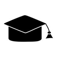 Modern design icon of mortarboard vector