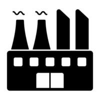 A perfect design icon of factory building vector