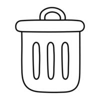 Perfect design icon of dustbin vector