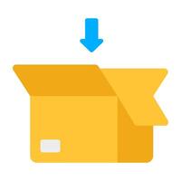 Modern design icon of packaging vector