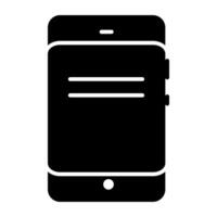 An icon design of modern technology touch device, mobile phone vector