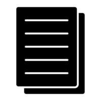 A premium download icon of papers vector