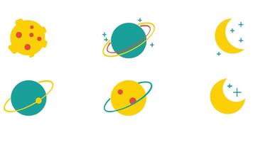 espacio, planetas, y solar sistema vector ilustración