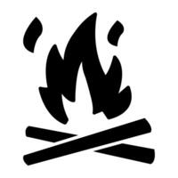 An icon design of wood burning vector