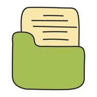 A trendy design icon of folder vector