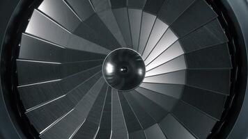 Aviation concept. Aircraft turbine. Jet engine. 3d illustration photo