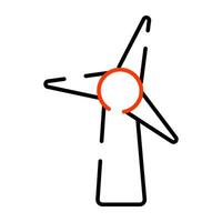 An editable design icon of windmill vector