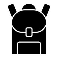 A trendy vector design of backpack