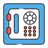 An editable design icon of digital locker vector