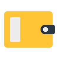 A billfold accessory icon, vector design of wallet