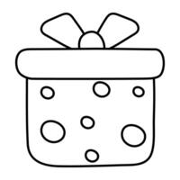 Perfecto diseño icono de regalo caja vector