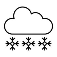 Trendy vector design of snow falling