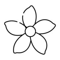 A trendy vector design of flower