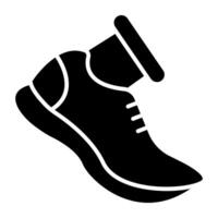 Running icon in filled design vector