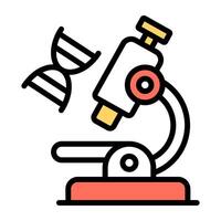 A trendy design icon of microscope vector