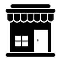 An icon design of shop architecture vector