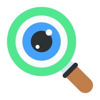 An icon design of search eye vector