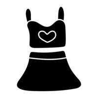 A beautiful design icon of dress vector