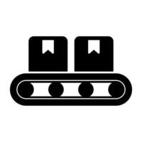 A perfect design icon of conveyor belt vector