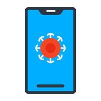 A trendy vector design of mobile phone