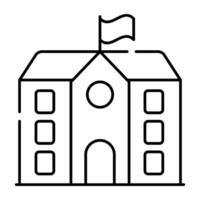 A perfect design icon of school building vector