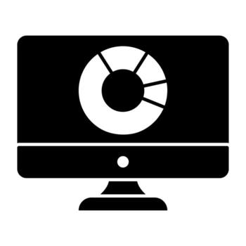 un editable diseño icono de en línea tarta gráfico vector