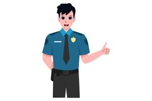 Pilot Profession Character Design Illustration vector