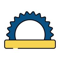 un prima descargar icono de circular Sierra vector