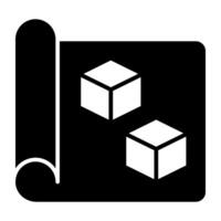 Modern design icon of 3d cubes vector