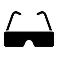 Modern eyewear accessory, flat design of 3d glasses vector