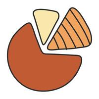 Unique design icon of slice chart vector