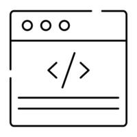 An icon design of web programming vector