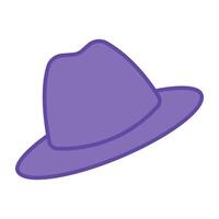 A headwear accessory icon, flat design of hat vector