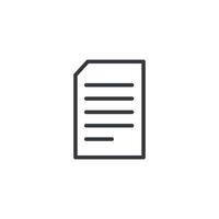 Document Notepad Icon, File Flat Icon. Document, Notebook, File Icon Vector Illustration