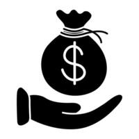 A perfect design icon of money bag vector