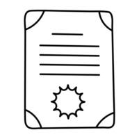 Modern design icon of certificate vector