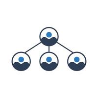 Team Icon, Group Icon, Business, Leader, People, Relationship, Team, Teamwork, Circle, Group sign, Network, Networking, Leadership Fill icon vector