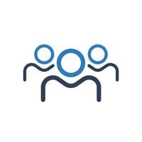 Team Icon, Group Icon, Business, Leader, People, Relationship, Team, Teamwork, Circle, Group sign, Network, Networking, Leadership linear icon vector