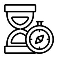 Perfect design icon of hourglass vector