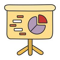 Unique design icon of business presentation vector