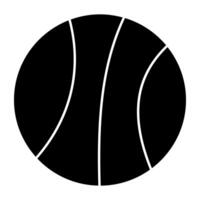 A solid icon design of basketball vector