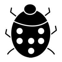 A unique design icon of bug vector