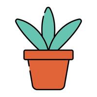 A perfect design icon of flowerpot vector