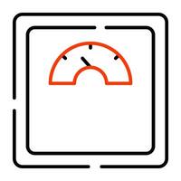 An icon design of weight scale vector