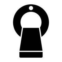 Ct scan machine icon in glyph design vector