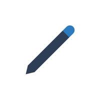 Pen Icon vector illustration. Pen Pictogram, Pencil fill icon isolated on white background