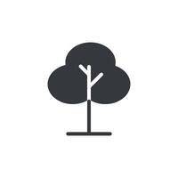 Tree Icon vector art isolated on white background