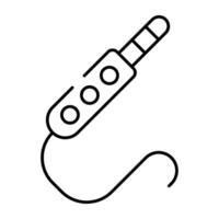 A premium download icon of audio jack vector